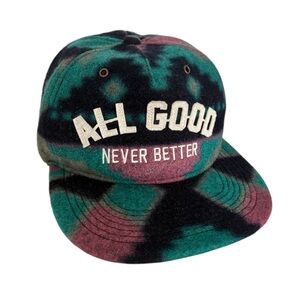 All Good Never Better Fleece Retro Print Cap